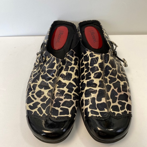 J. Renee Noella Slip on clog Animal Print shoes size 8 - Picture 1 of 16